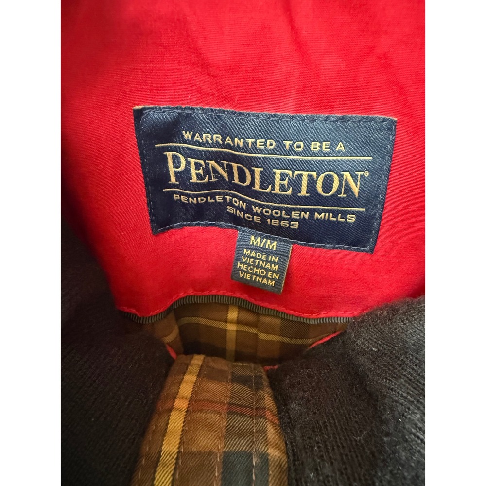 NWOT Pendleton Hooded Water Resistant Rain Coat Womens M Red Plaid Liner - Picture 5 of 10